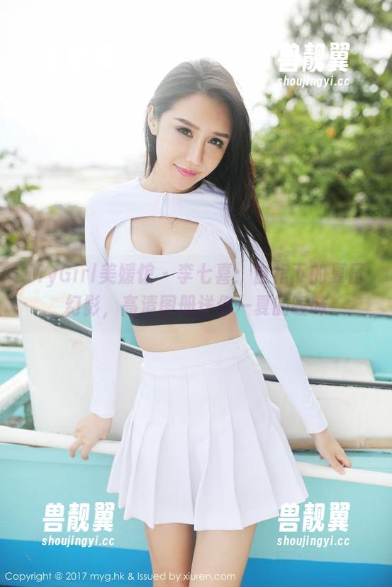 MyGirl美媛馆 - 李七喜：白裙下的夏日幻影，高清图册送你一夏的暧昧