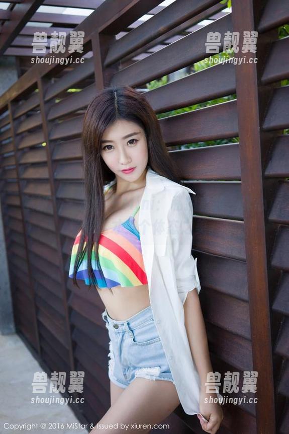 魅妍社 - 糯美子Mini：私拍套装，真心觉得这才是个体态之美。